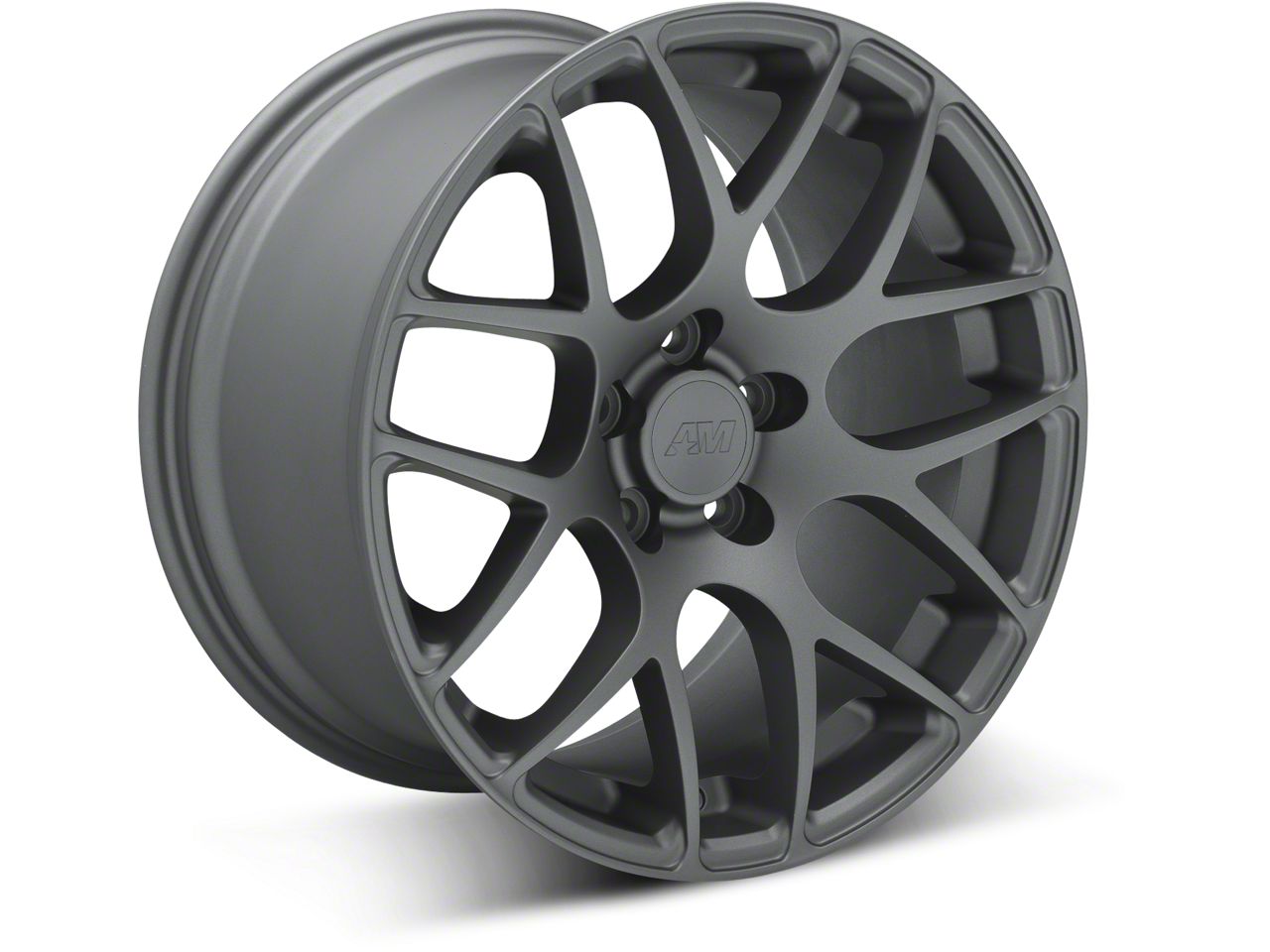 Mustang AMR Charcoal Wheel; Rear Only; 19x10; 48mm Offset (10-14