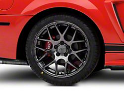 AMR Dark Stainless Wheel; Rear Only; 18x10; 24mm Offset (99-04 Mustang)