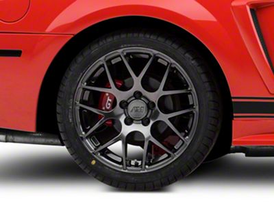 AMR Dark Stainless Wheel; Rear Only; 18x10 (99-04 Mustang)