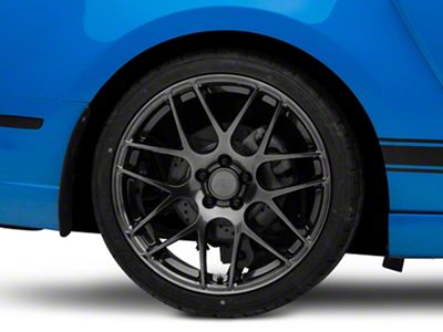 AMR Dark Stainless Wheel; Rear Only; 20x10; 48mm Offset (10-14 Mustang)