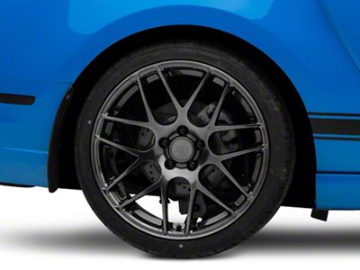 AMR Dark Stainless Wheel; Rear Only; 20x10 (10-14 Mustang)