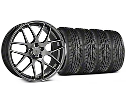 AMR Dark Stainless Wheel and Toyo Extensa High Performance II A/S Tire Kit; 20x8.5 (05-14 Mustang)