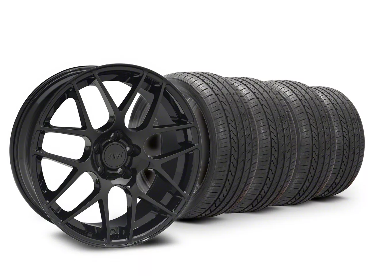 TSW Mustang Avalon Gunmetal with Machined Lip Wheel; 20x9