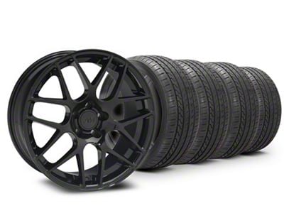 19x8.5 American Muscle Wheels AMR Wheel - 255/40R19 Lexani High Performance Summer LX-Twenty Tire; Wheel & Tire Package (10-14 Mustang)