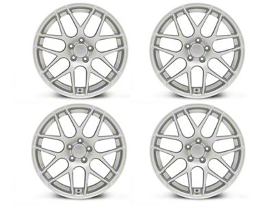 AMR Silver 4-Wheel Kit; 19x8.5 (10-14 Mustang)