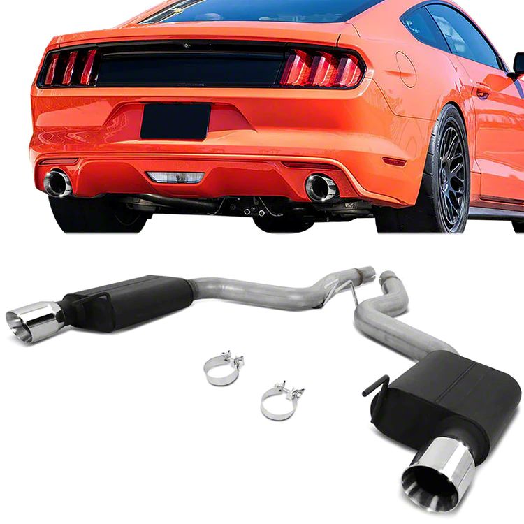 Mustang AxleBack Exhaust System with Polished Tips (1517 Mustang GT