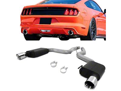 Axle-Back Exhaust System with Polished Tips (15-17 Mustang GT)