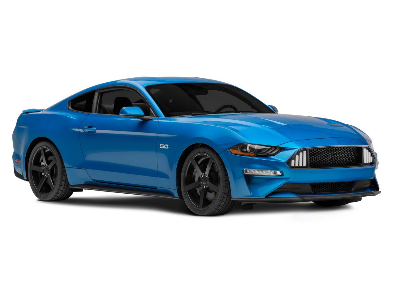 Mustang Badgeless Honeycomb Mesh Upper Grille with LED DRL