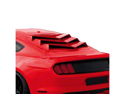 Bakkdraft Quarter Window Louvers; Race Red (15-23 Mustang Fastback)