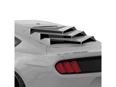 Bakkdraft Rear Window Louvers; Ingot Silver (15-24 Mustang Fastback)