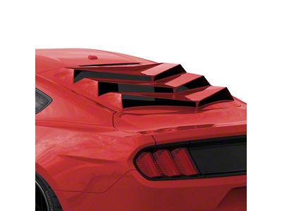 Bakkdraft Rear Window Louvers; Race Red (15-24 Mustang Fastback)