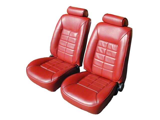 Base Front Bucket and Rear Bench Seat Upholstery Kit; Vinyl (83-86 Mustang Convertible)