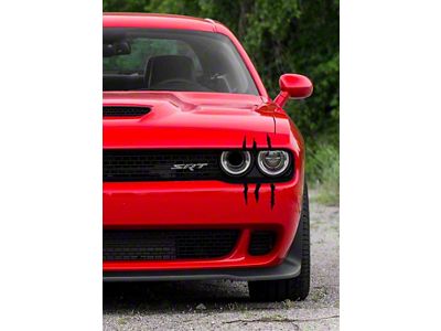 Battle Scar Decals; Deep Impact Blue (24-25 Mustang)