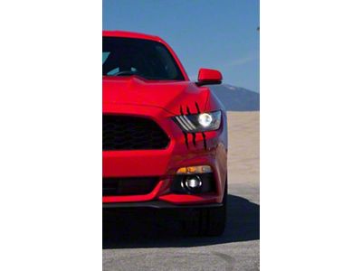Battle Scar Decals; Red/White/Blue (24-25 Mustang)
