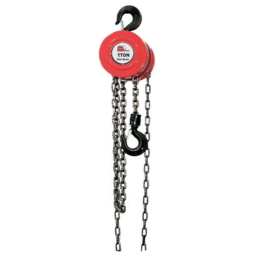 Universal AM Big Red Chain Hoist; 1-Ton Capacity - Free Shipping