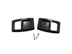 Billet Door Handle Bezels; Black (79-93 Mustang)