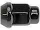Black Acorn Bulge Seat Wheel Lug Nuts; 1/2-Inch x 20; Set of 4 (79-14 Mustang)