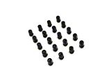 Black Acorn Lug Nut Kit for Aftermarket Wheels; 3/4-Inch; Set of 20 (79-14 Mustang)