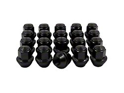 Black OEM Style Lug Nuts; 13/16-Inch; Set of 20 (15-26 Mustang)
