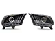 Sequential Projector Headlights; Jet Black Housing; Clear Lens (10-12 Mustang w/ Factory Halogen Headlights)