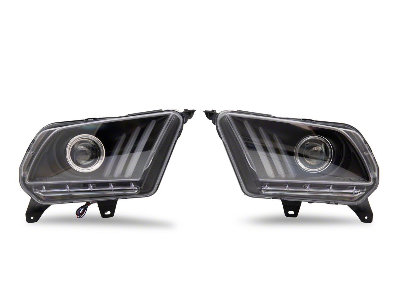 Eagle Eyes CCFL Halo Projector Headlights For 2008-2011 Ford Focus - Black Housing, DOT Certified