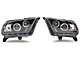 Projector Headlights; Gloss Black Housing; Smoked Lens (10-12 Mustang w/ Factory Halogen Headlights)