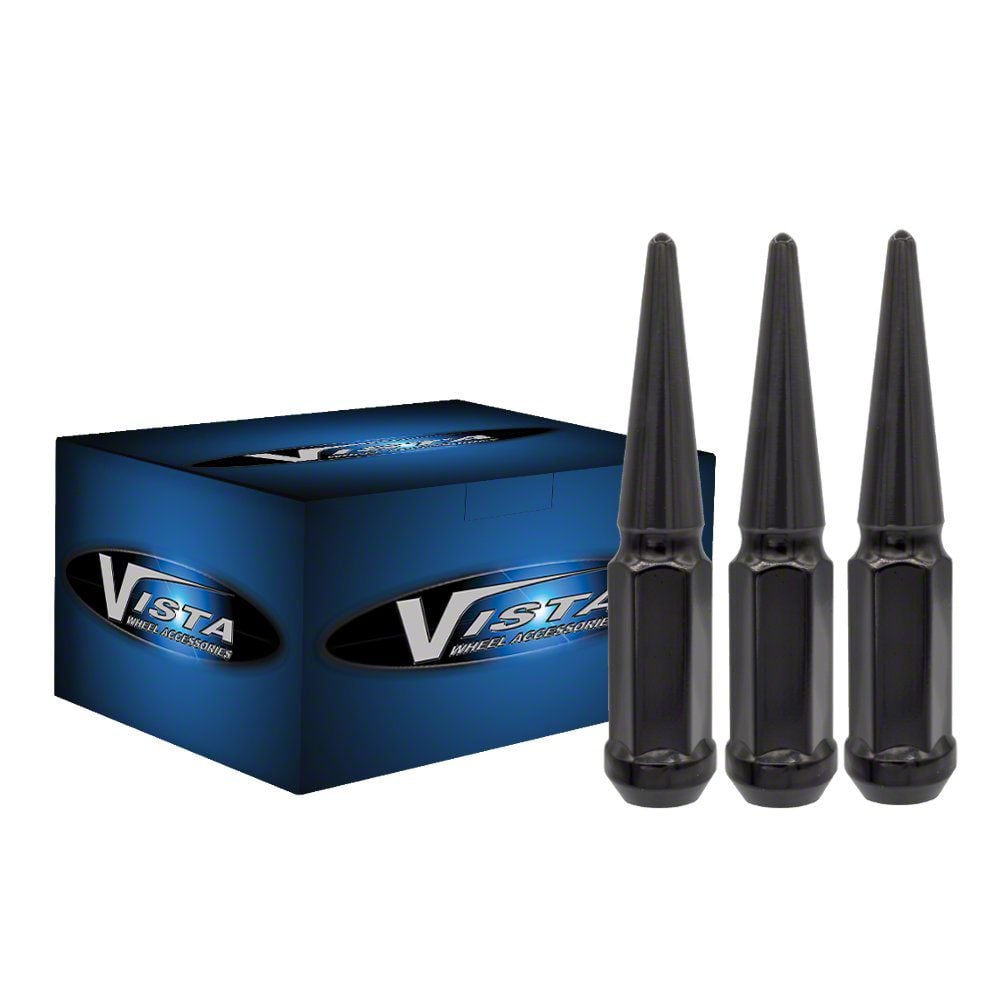 Chrome Spline Lug Nuts Set Of 32 Chrome Open-End Spline Lug Nuts - 9/16-18 Thread, 13/16 Hex, For Aftermarket Wheels Open End Spline Lug Nuts