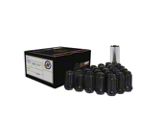 Black Spline Lug Nuts; M14x1.5; Set of 20 (15-25 Mustang)