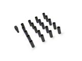 Black XL Tuner Lug Nuts; M14 x 1.5; Set of 20 (15-25 Mustang)