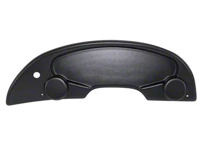Blank Dash Panel; Matte Black (94-04 Mustang)
