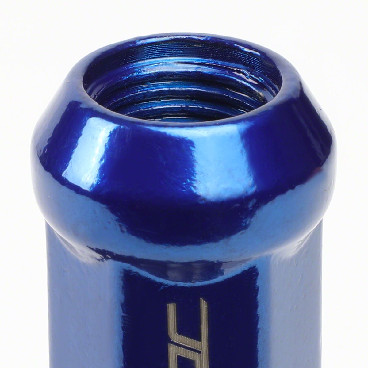 20-Pack Blue Aluminum Spike Lug Nuts + Adapter, M12x1.5 JDM Style