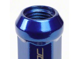 20-Pack Blue Aluminum Spike Lug Nuts + Adapter, M12x1.5 JDM Style