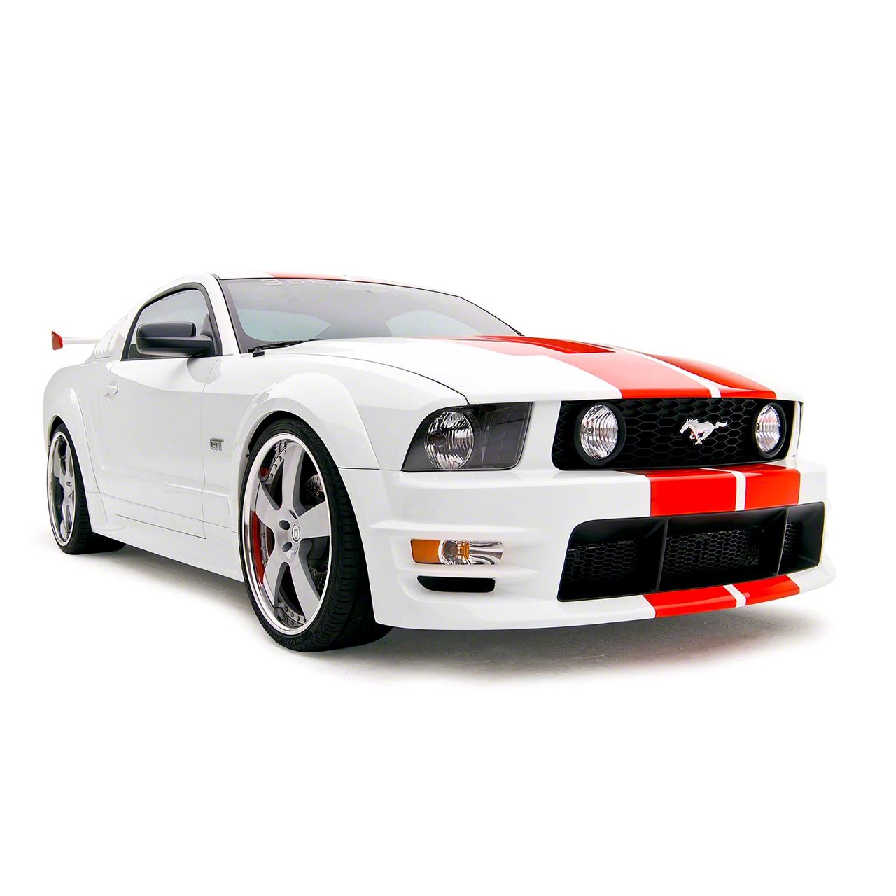 Mustang Boy Racer Front Fascia; Unpainted (05-09 Mustang GT, V6 