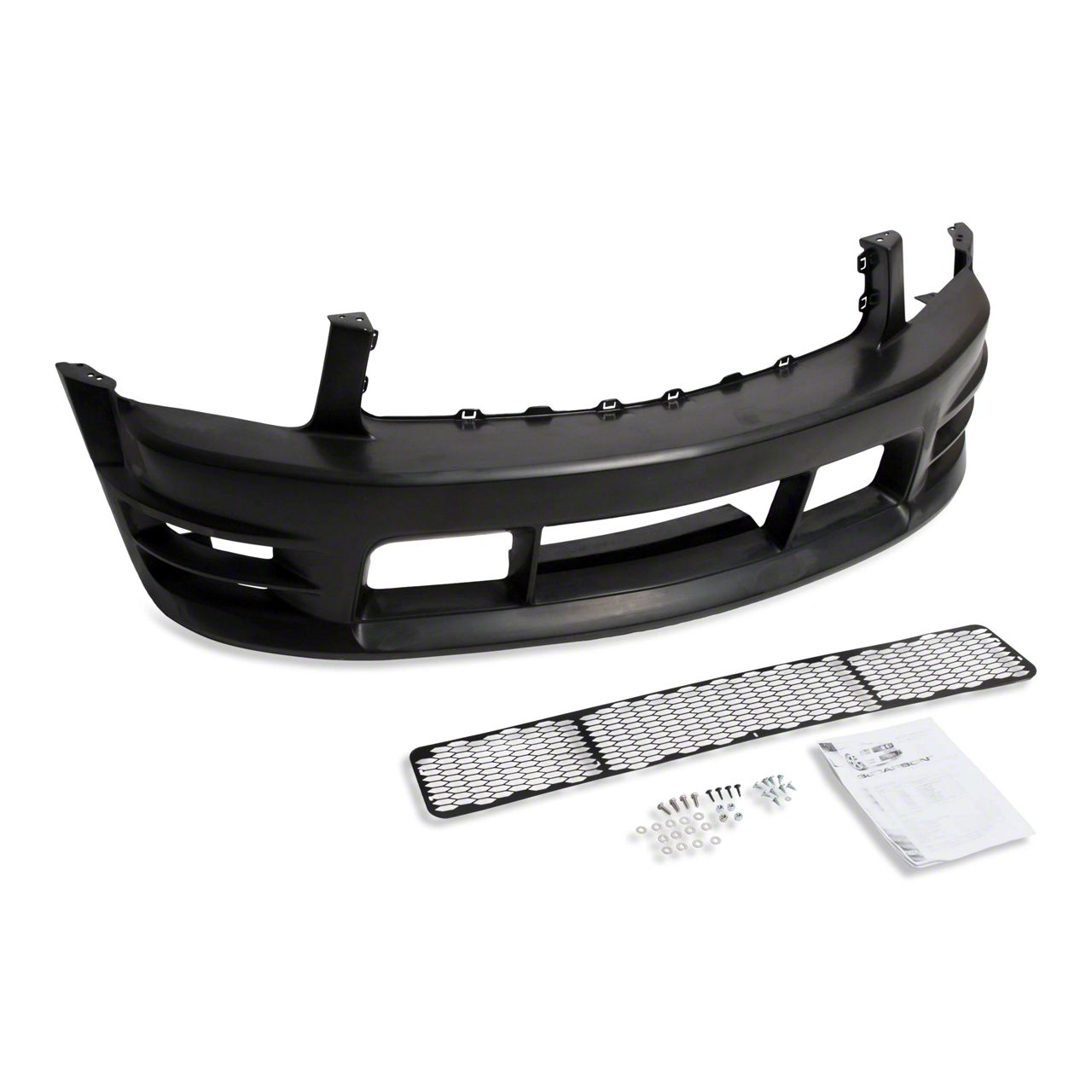Mustang Boy Racer Front Fascia; Unpainted (05-09 Mustang GT, V6 