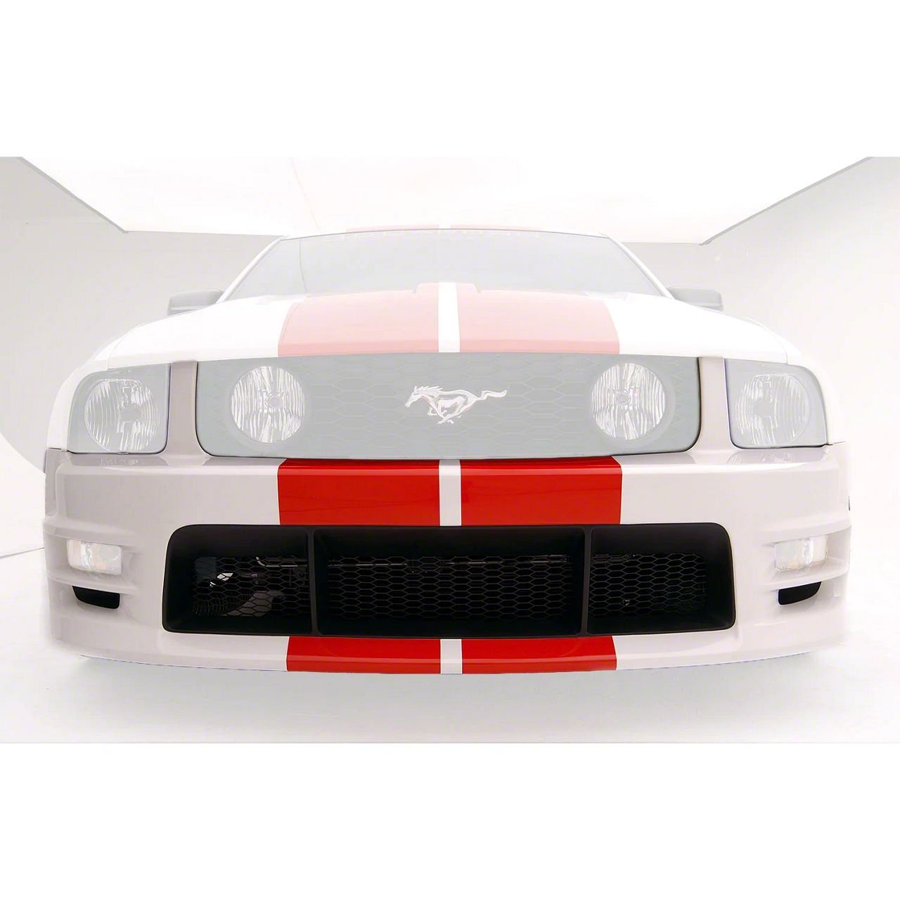 Mustang Boy Racer Front Fascia; Unpainted (05-09 Mustang GT, V6 