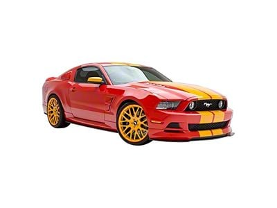 Boy Racer Ground Effects Kit; Unpainted (13-14 Mustang GT, V6)