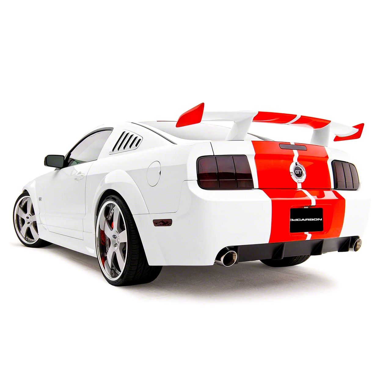 Mustang Boy Racer Rear Spoiler; Unpainted (05-09 Mustang) - Free Shipping