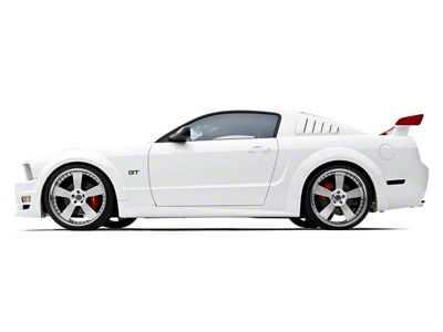 Boy Racer Side Skits; Unpainted (05-09 Mustang)