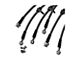Braided Stainless Steel Brake Line Kit; Front and Rear (15-23 Mustang GT)