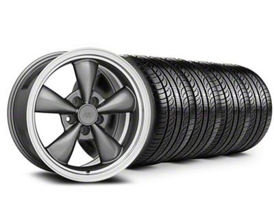 18x8 Bullitt Wheel & Pirelli All-Season P Zero Nero Tire Package (05-09 Mustang GT, V6)