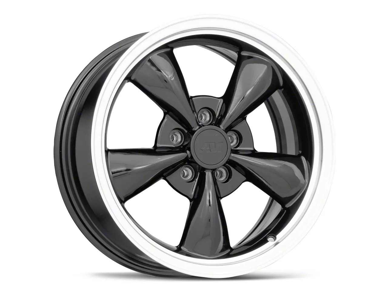 Mustang Bullitt Gloss Black Wheel; 17x9; 30mm Offset (99-04