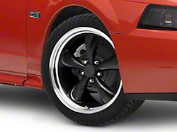 Bullitt Gloss Black Wheel; 18x8; 30mm Offset (99-04 Mustang)