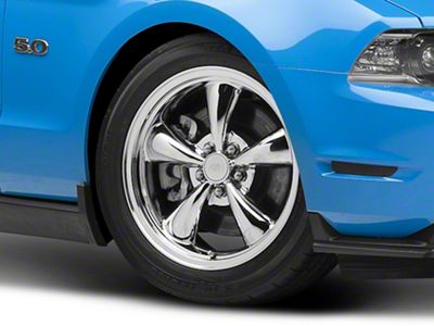 Bullitt Chrome Wheel; 18x8; 30mm Offset (10-14 Mustang GT w/o Performance Pack, V6)