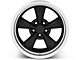 Bullitt Deep Dish Matte Black Wheel; Rear Only; 17x10.5 (99-04 Mustang)