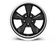 Bullitt Deep Dish Matte Black Wheel; Rear Only; 18x10 (99-04 Mustang)