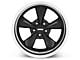 Bullitt Deep Dish Matte Black Wheel; 18x9 (2010 Mustang GT; 10-14 Mustang V6)