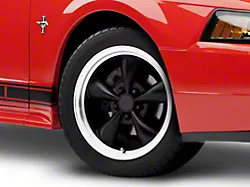 Bullitt Matte Black Wheel; 17x8 (99-04 Mustang)