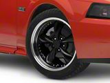 Bullitt Motorsport Gloss Black Wheel; 18x9; 24mm Offset (99-04 Mustang)
