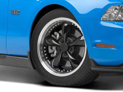 Bullitt Motorsport Gloss Black Wheel; 18x9; 34mm Offset (10-14 Mustang GT w/o Performance Pack, V6)