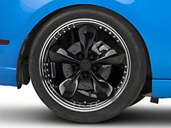 Bullitt Motorsport Gloss Black Wheel; Rear Only; 20x10; 45mm Offset (10-14 Mustang GT, V6)